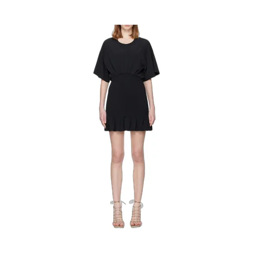 Smocked Ruffled Mini Dress
