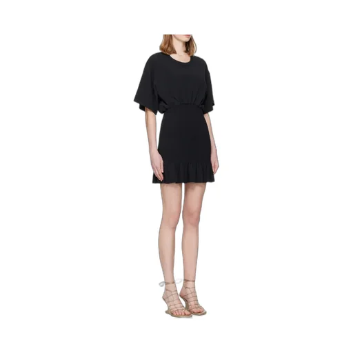Smocked Ruffled Mini Dress