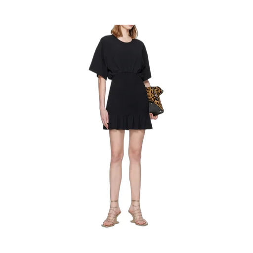 Smocked Ruffled Mini Dress