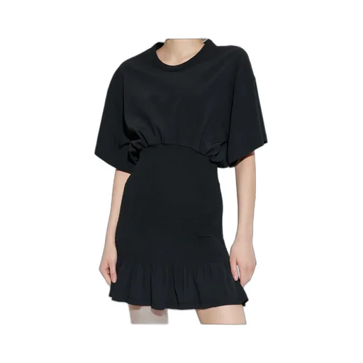 Smocked Ruffled Mini Dress
