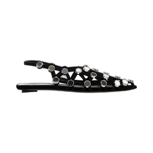 Pointed-Toe Flat Sandals