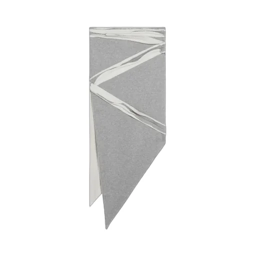 Logo Printed Asymmetric Layered Skirt