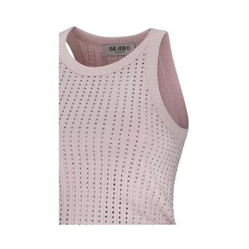 Ribbed Embellished Tank Top