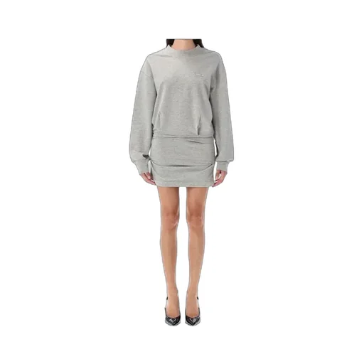 Logo Embroidered Mini Dress