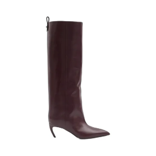 65Mm Pointed-Toe Leather Boots