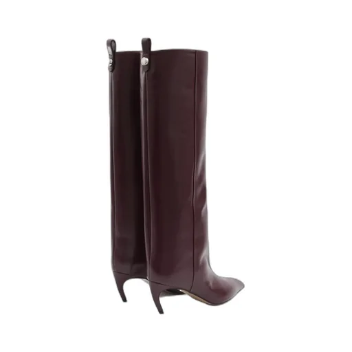 65Mm Pointed-Toe Leather Boots