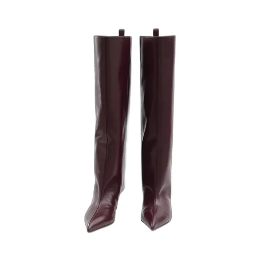 65Mm Pointed-Toe Leather Boots