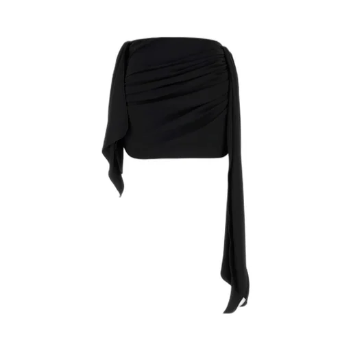 Draped Ruched Mini Skirt