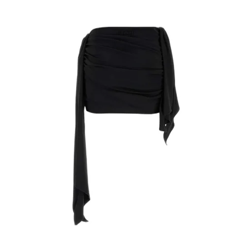 Draped Ruched Mini Skirt