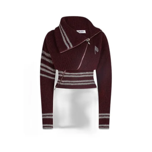 Cropped Zip-Up Cardigan