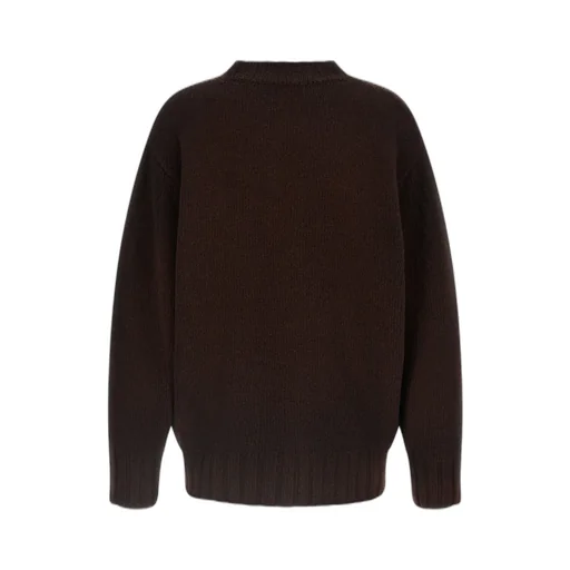 Logo-Embroidered Asymmetrical Sweater