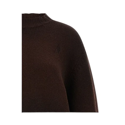 Logo-Embroidered Asymmetrical Sweater