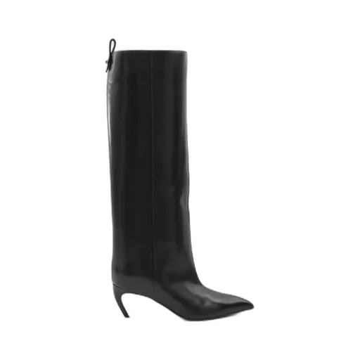 Lea Pointed-Toe Knee-High Boots