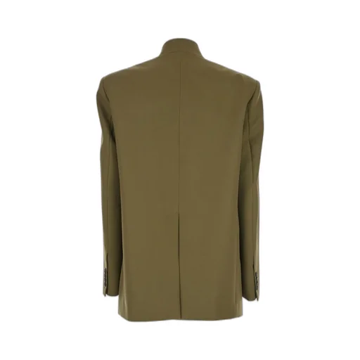 Single-Breasted Gabardine Blazer