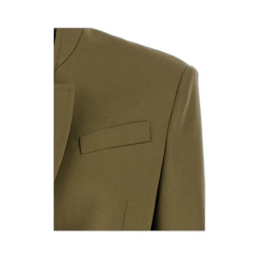 Single-Breasted Gabardine Blazer