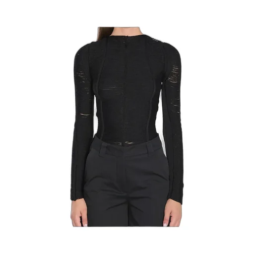 Logo Appliqué Fringed Jumper