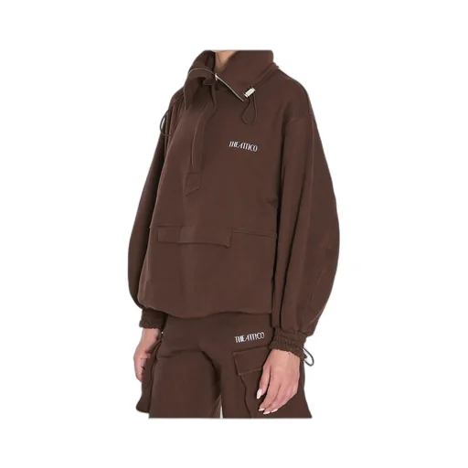 Logo Printed Anorak Sweatshirt