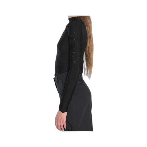 Logo Appliqué Fringed Jumper