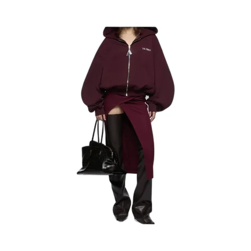 Zipped Hooded Sweatshirt