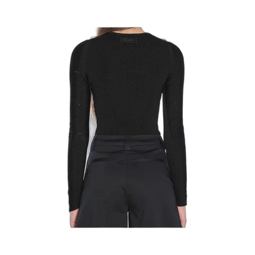 Logo Appliqué Fringed Jumper
