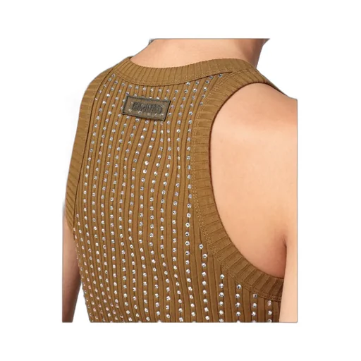 Mini Dress With Rhinestones