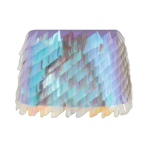Iridescent Sequin Mini Skirt