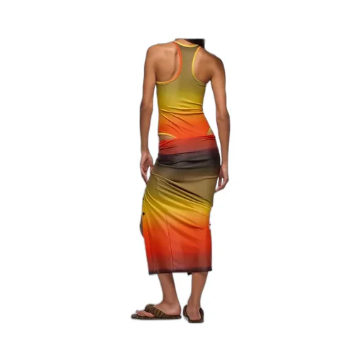 Sunset Printed Midi Skirt