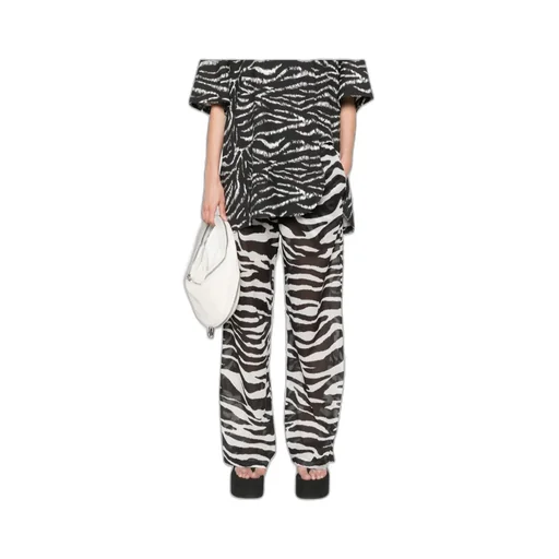 Zebra Printed Long Pants