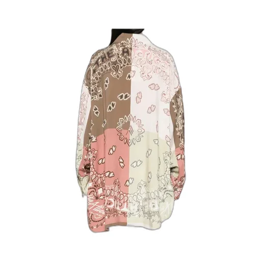 Paisley-Print Patchwork Shirt