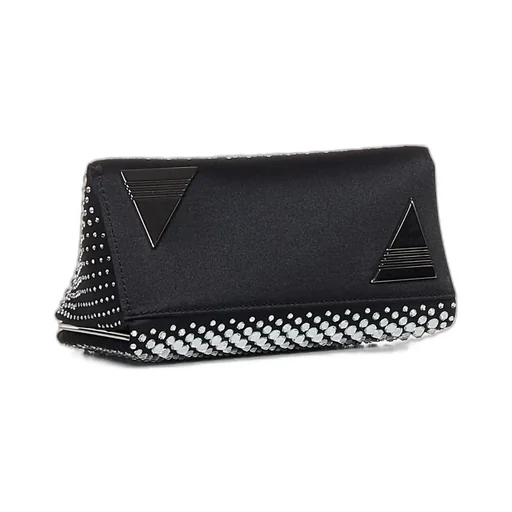Black And Crystal Mini Clutch Midnight