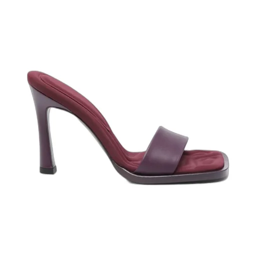 Square-Headed High-Heeled Sandals