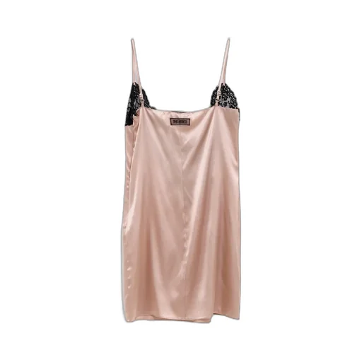 Lace-Panel Mini Dress
