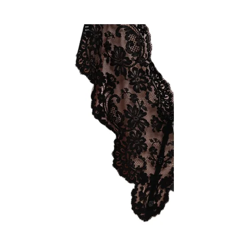 Lace-Panel Mini Dress