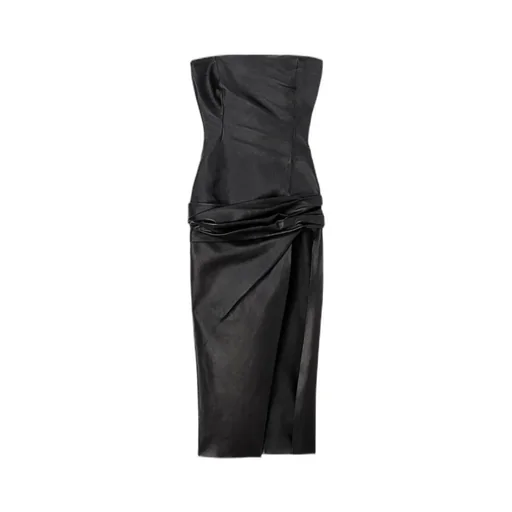 Off-Shoulder Ruched Waist Midi Dress