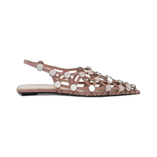 Grid Mud Ballerina Shoes
