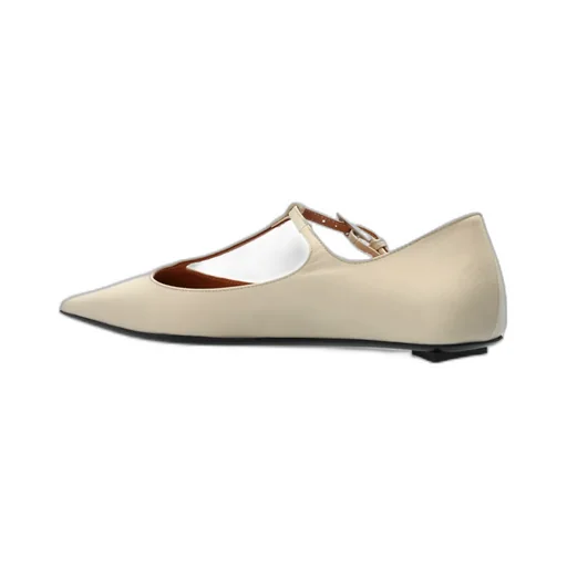 Buckled Ballerina Flats