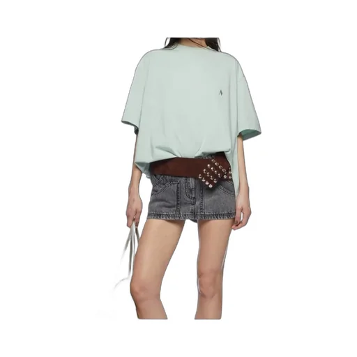 Logo Embroidered Oversized Jersey T-Shirt