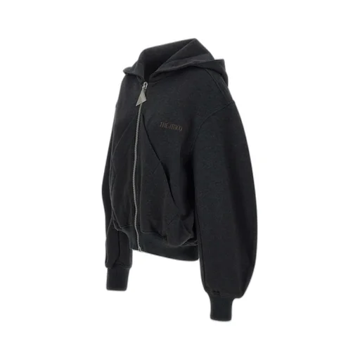 Logo Zip Puller Hooded Sweatshirt