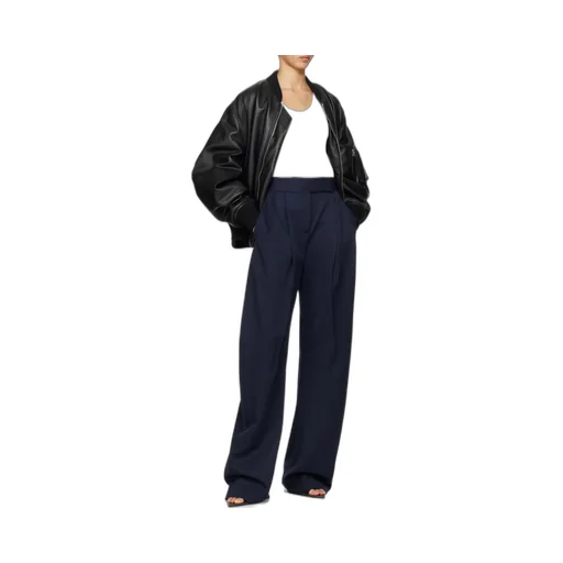 Logo Plaque Wide-Leg Trousers