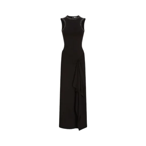 Crystal-Embellished Sleeveless Maxi Dress