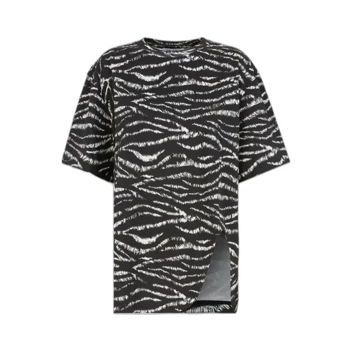 Zebra Printed Oversize T-Shirt