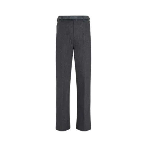 Wool Tapered Trousers