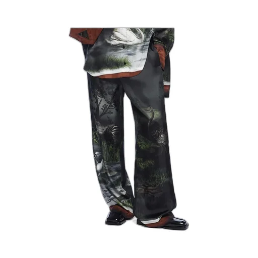 Elastic Waistband Casual Pants