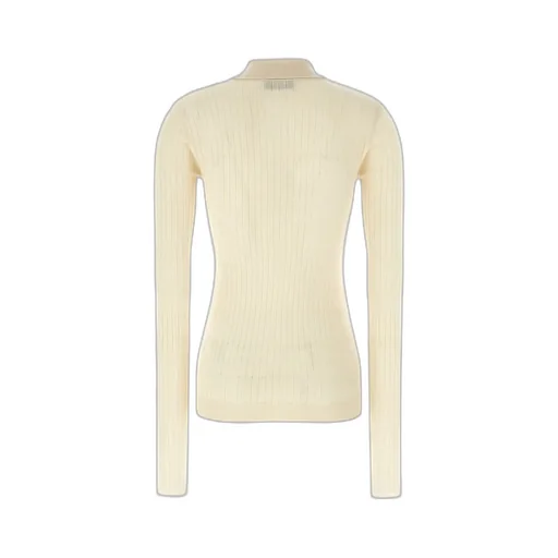 Ribbed Polo Sweater