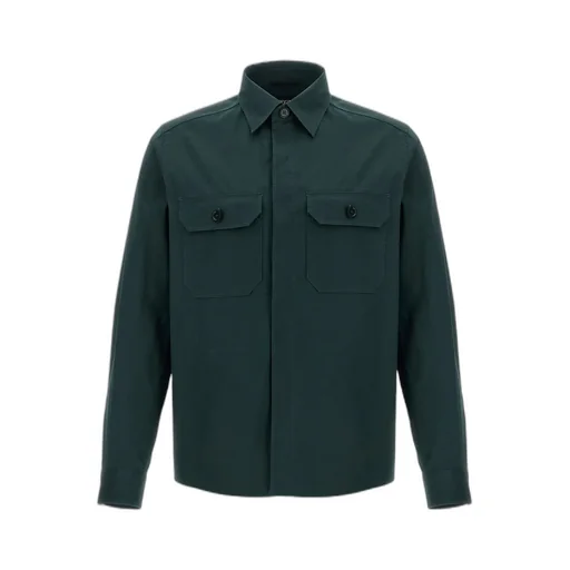 Long-Sleeved Poplin Shirt