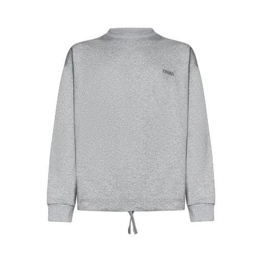 Drawstring Crewneck Sweatshirt