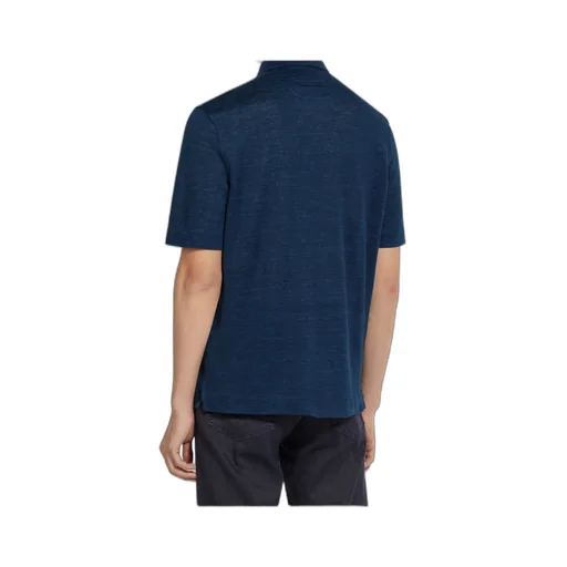 Oasi Lino Short-Sleeved Polo Shirt