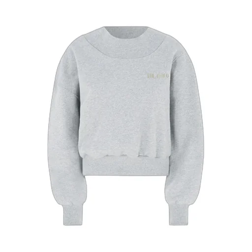 Logo Detailed Cut-Out Knit Sweatshirt
