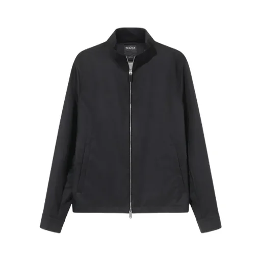 Cropped Stand Collar Jacket