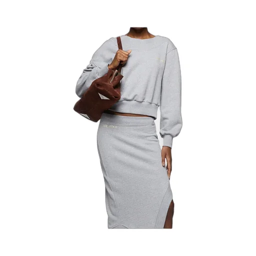 Logo Detailed Cut-Out Knit Sweatshirt